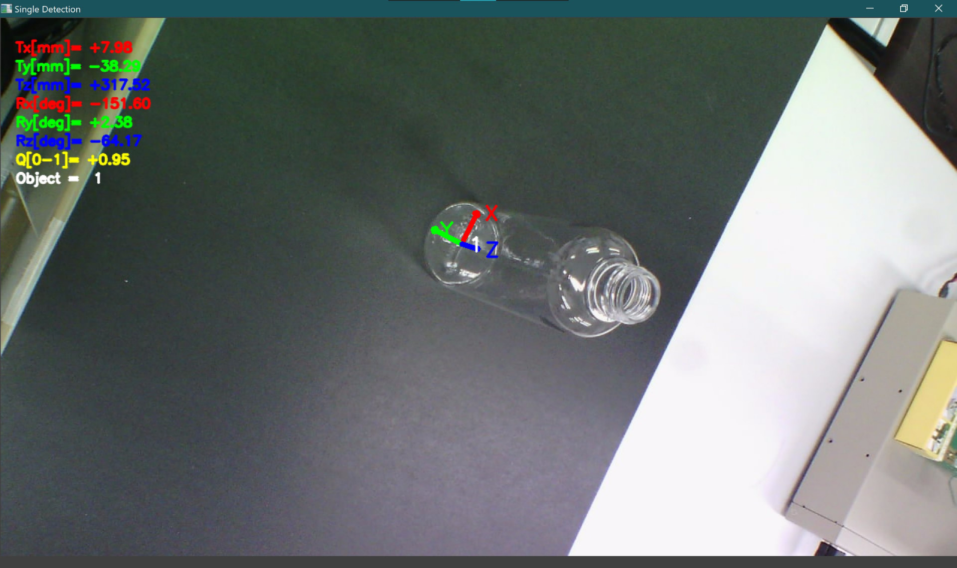 Transparent bottle